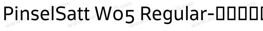 PinselSatt W05 Regular字体转换